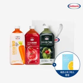 보넬드 아이엠 당근 토마토 그린 총 3병 레몬스틱 1BOX