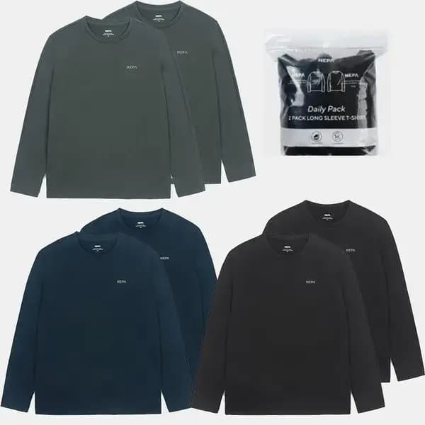 네파 기능성 기모 티셔츠 1+1 2팩 26,30 26300원