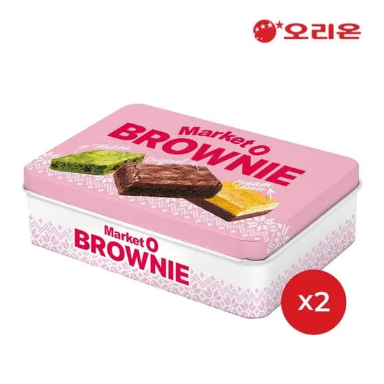 오리온 마켓오 브라우니 틴케이스 24개
