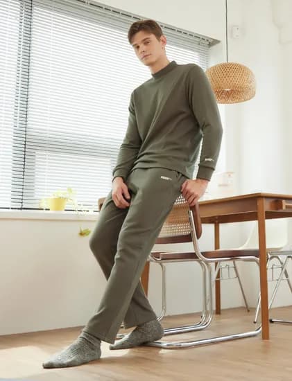 푸마 밍크 플리스 홈웨어 상하의셋업
