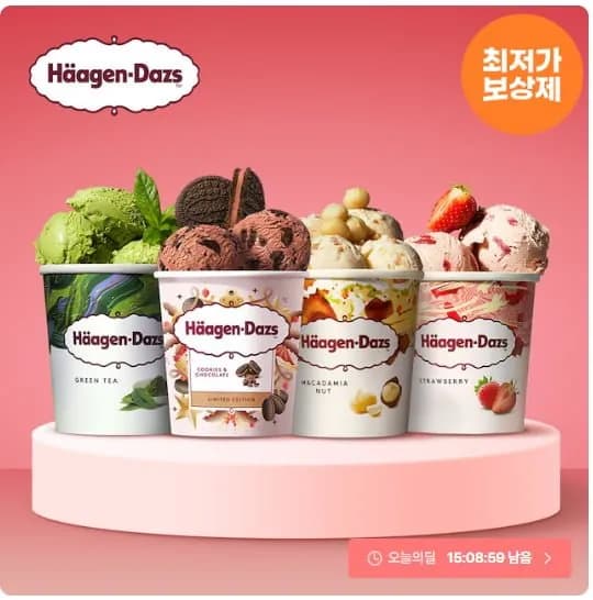 하겐다즈 파인트 3개 골라담기