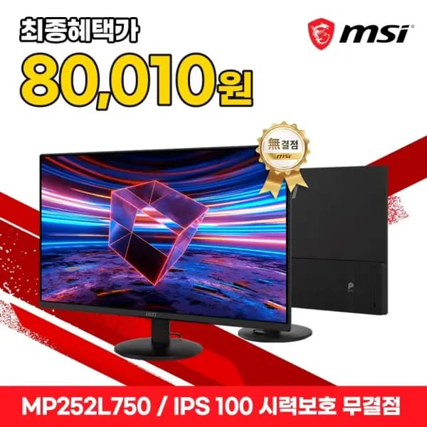 MSI 사무용 모니터 5인치 FHD IPS 100Hz MP252L750