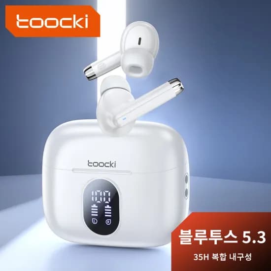 투키 TWS 무선 블루투스 이어폰 5.3 터치 컨트롤