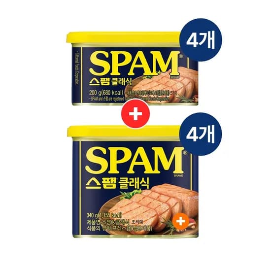 스팸 클래식 340g 4개 200g 4개