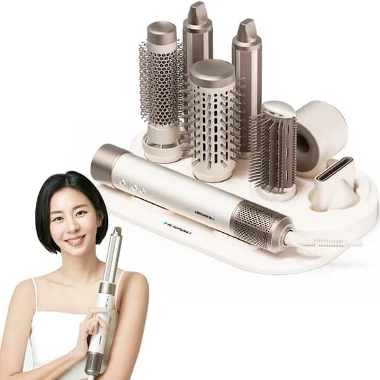 BLDC 멀티에어이지 음이온 고데기 7in1 헤어스타일러 + 파우치