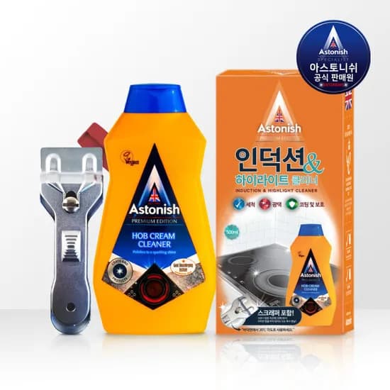 아스토니쉬 인덕션 하이라이트클리너 500ml 1개 스크래퍼