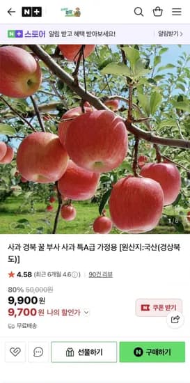 부사 사과 2kg 꼬마과
