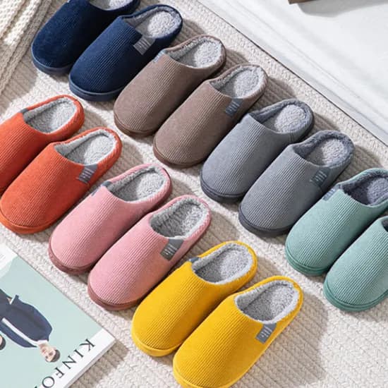 골지 파스텔 털슬리퍼 1+1