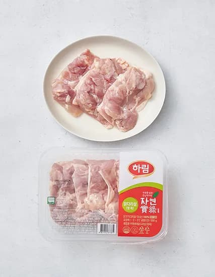 자연실록 닭다리살 500g