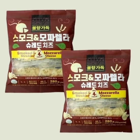 불향가득 스모크체다&모짜 슈레드 치즈 280g 1+1