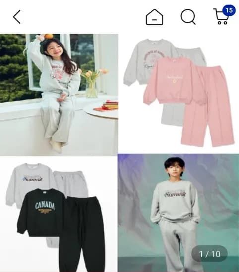 탑텐키즈 플리스 상하세트 2벌