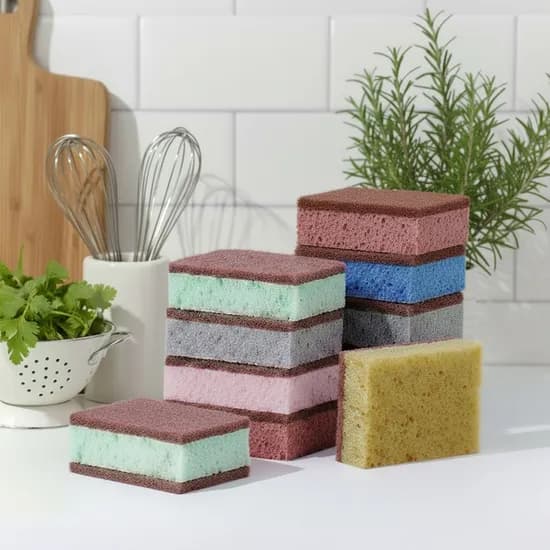 고밀도 양면 스펀지 수세미 40개