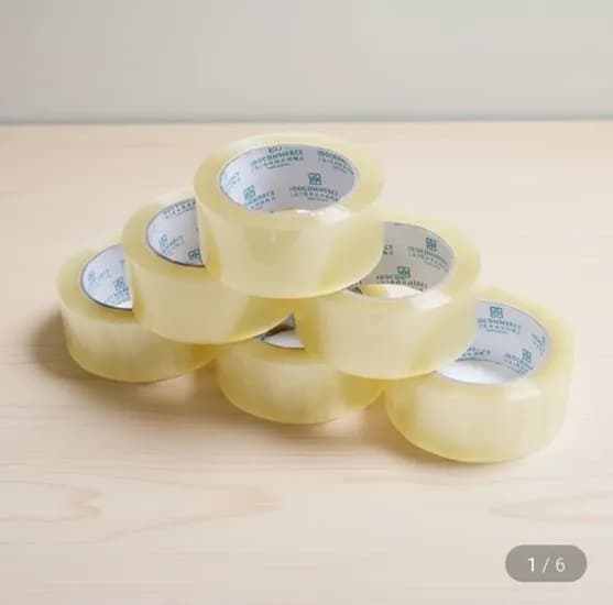 박스테이프 투명 40m 6개