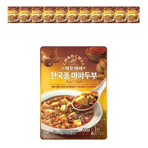 차오차이 레토르트 짜장 혼합 5종 180g 10개입