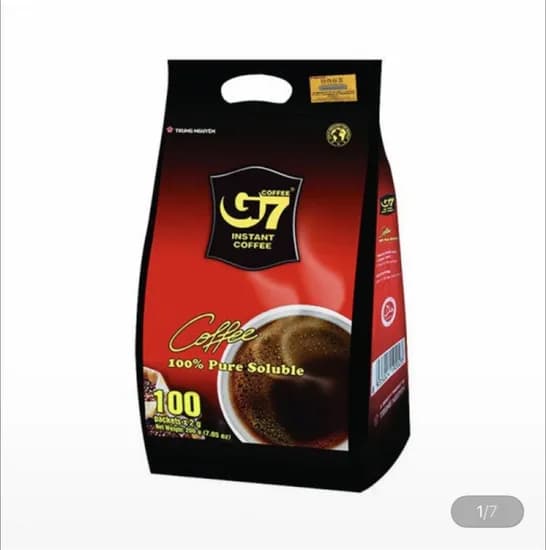 G7 베트남 블랙커피 6봉지 600개