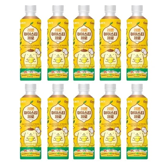 레몬아이스티 제로 10개입 350ml 산리오 악세사리 포함