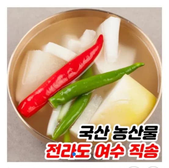 국산 전라도 여수 동치미 5kg