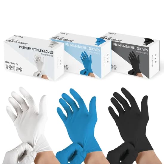 니트릴 식품 청소 다목적 장갑 100매