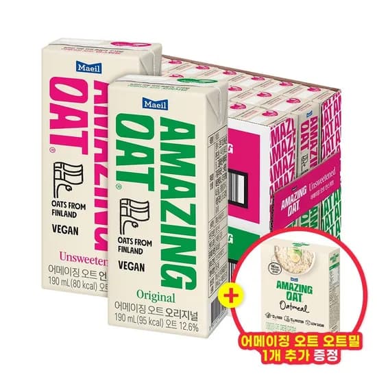 어메이징오트 오리지널/언스위트 190ml 48팩