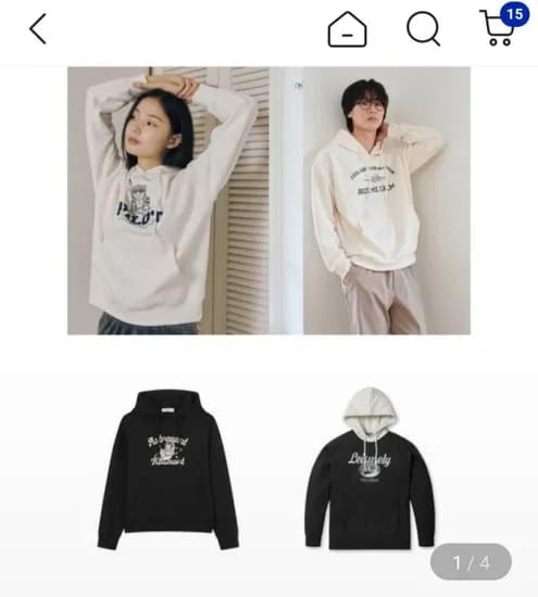 폴햄 약기모 후드 티셔츠