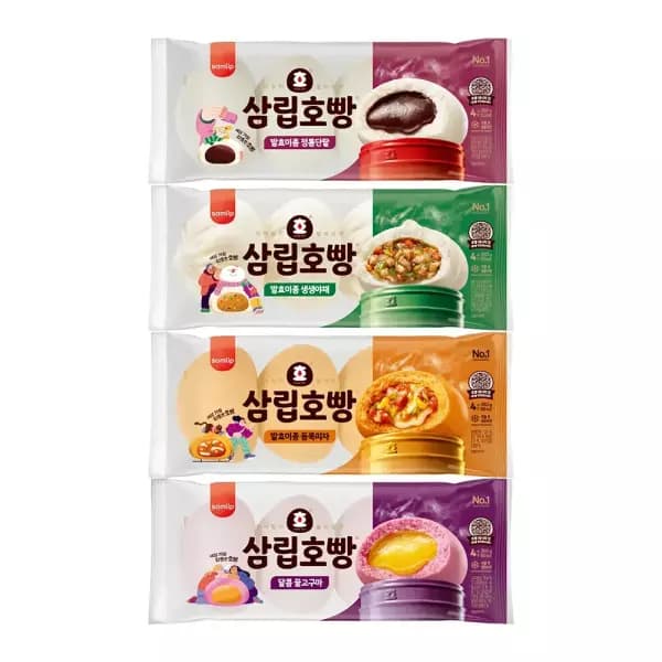 삼립호빵 팥 8입 야채 피자