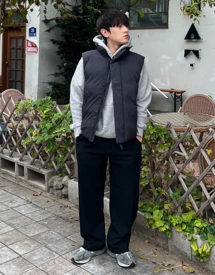지오다노 기모 밴딩 슬랙스