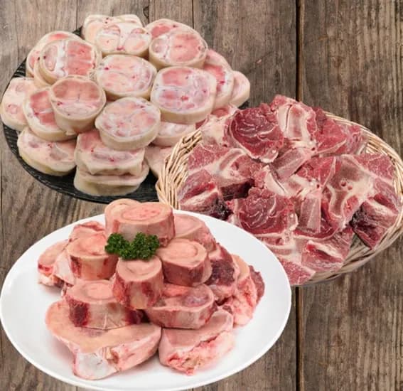 한우 우족 1kg 사골 1kg 잡뼈 1kg 1+1 총 6kg