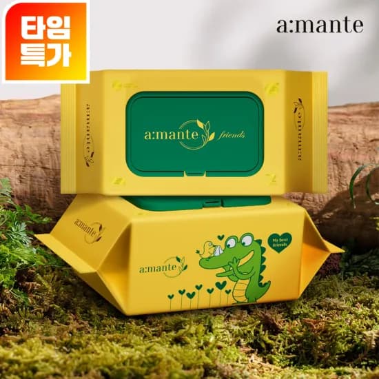 아망떼 숨 프리미엄 물티슈 70평량 72매 10팩 8,027원