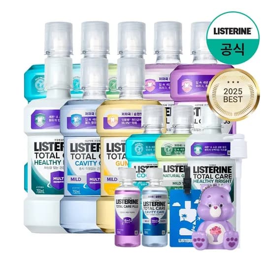 리스테린 쿨민트 마일드 750ml 4개 증정 쿨민트 50ml