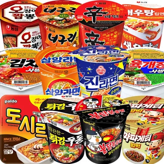 컵라면 12종 소컵 13,761원 오발 대왕발16번지 10개 10,680원