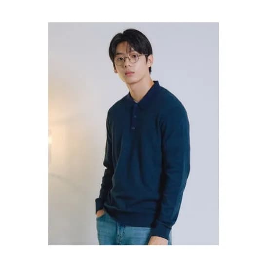 폴햄 남여 카라 니트 긴팔티