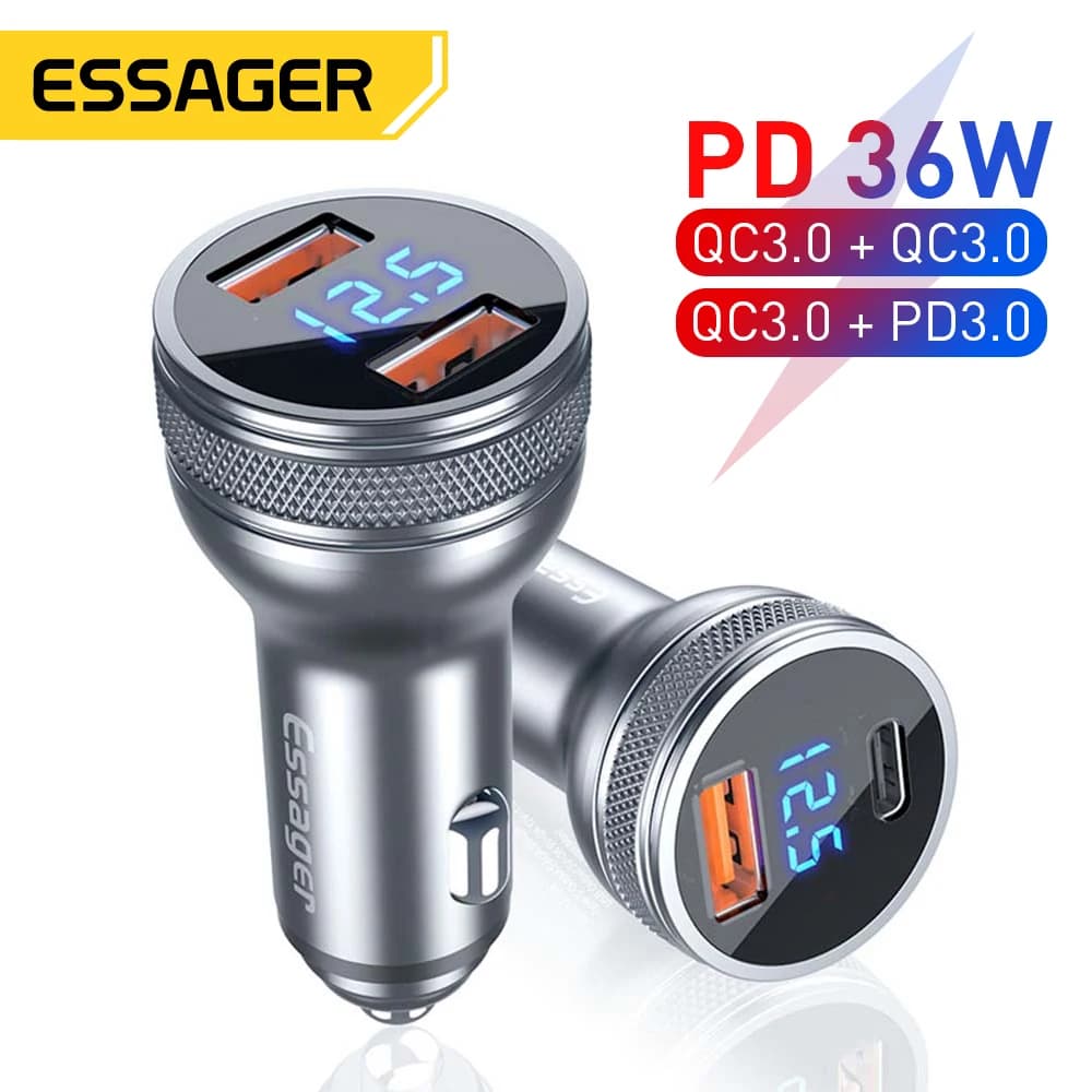 Essager 미니 PD 36W USB 차량용 충전기