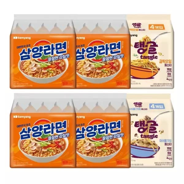 삼양라면 20봉 매운맛 20봉 티멤버십*    Wait, usually, the + is replaced by a space.    삼양라면