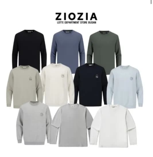 지오지아 25FW 라운드 티셔츠 맨투맨