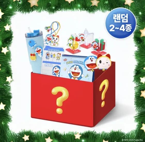 매머드커피 도라에몽 굿즈 랜덤 구성 도라에몽 띠부씰