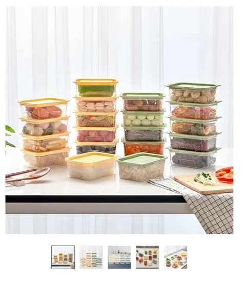 퓨어닛 냉동밥 보관용기 400ML 24개입