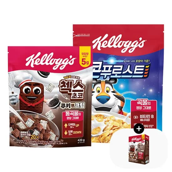 콘푸로스트 600g 첵스 쿠키앤크림 420g 쿠키앤크림 120g