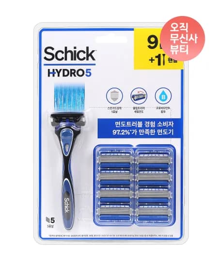 쉬크 하이드로5 오리지널 면도기 날 9입
