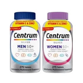 센트룸 실버 포 맨 포 우먼 50+ 멀티비타민 275정 남성여성 세트