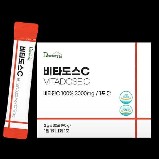 비타도스C 3000 순수 비타민C 분말 가루 스틱 30포 2