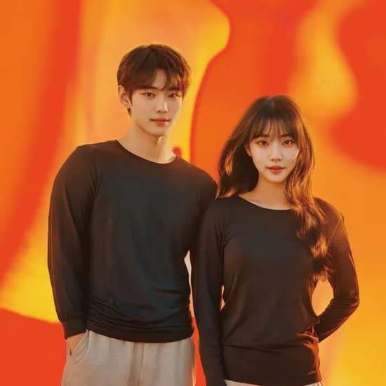 남/여 베이직 발열내의 상의 2개