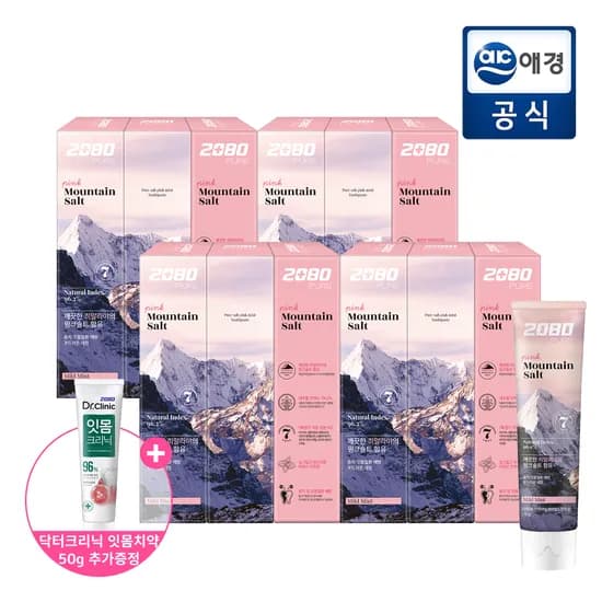 2080 히말라야 솔트치약 20g 12개 미니치약증정