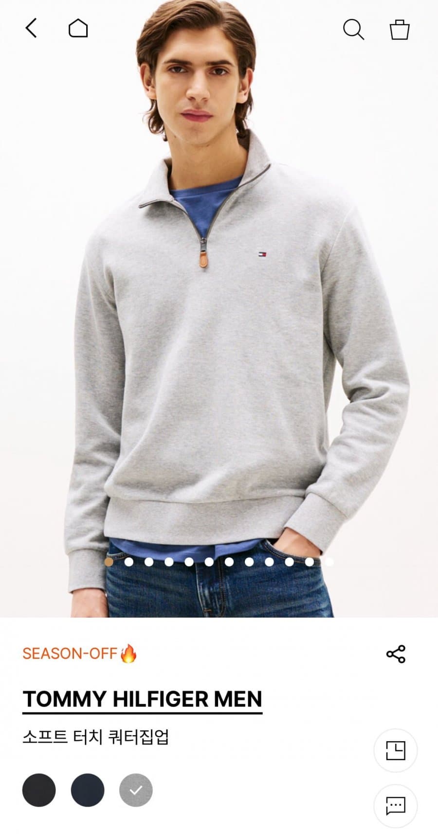 타미힐피거 소프트 터치 쿼터집업 5