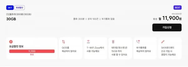 울트라 300분 30GB