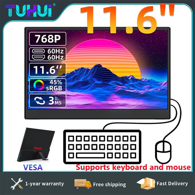 ZEUSLAP 16인치 1200P 휴대모니터 16인치 터치스크린 외 36.09달러 47.97달러