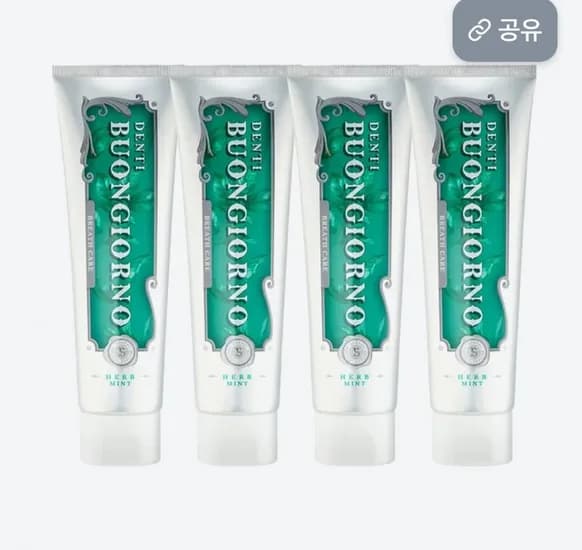 텐티본조르노 허브민트향 구취 치약 170g 5개