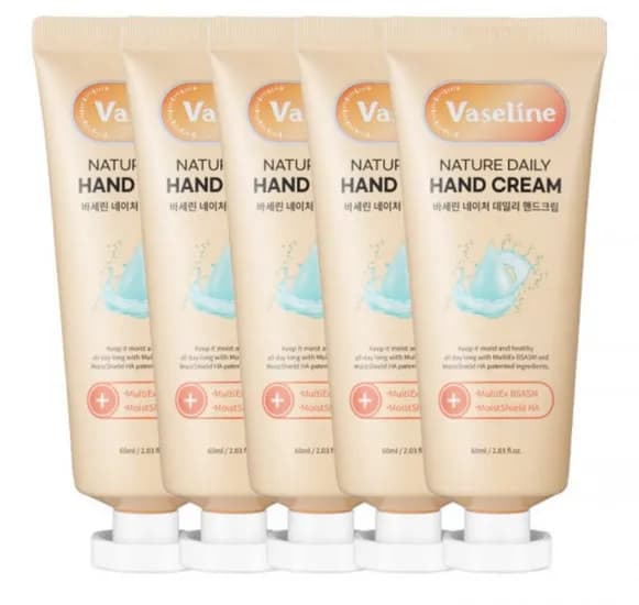 바세린 모이스처 핸드크림 60ml 5개