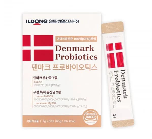 덴마크 구강유산균 잇몸 30포
