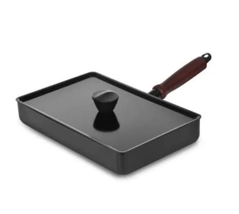 냄새잡는 사각후라이팬 뚜껑 포함