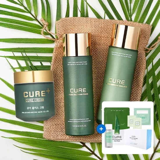 김정문알로에 하이드라 수딩 스킨 로션 130ml 보습크림 80g 증정